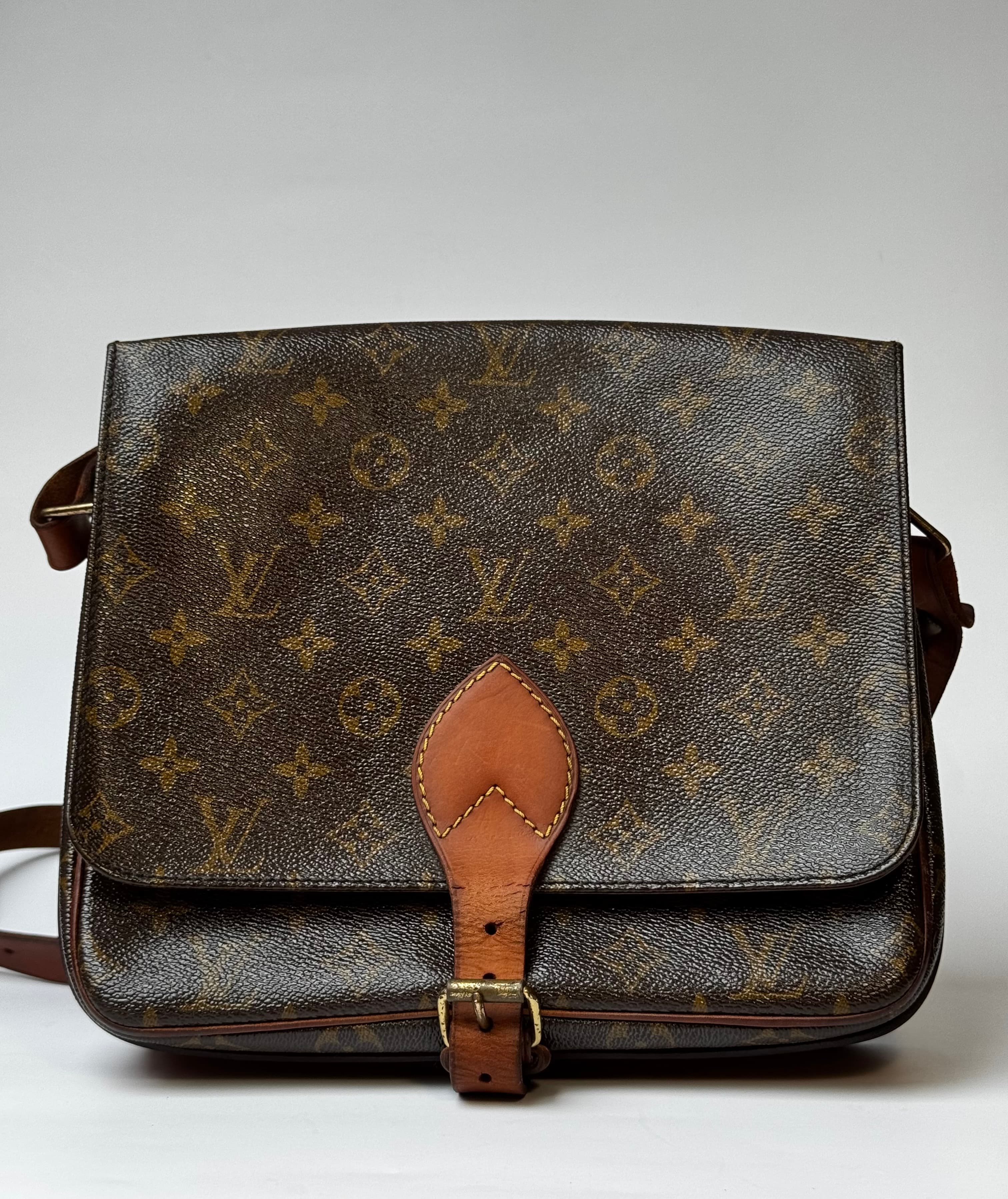 LOUIS VUITTON CARTOUCHIERE GM SHOULDER BAG MONOGRAM